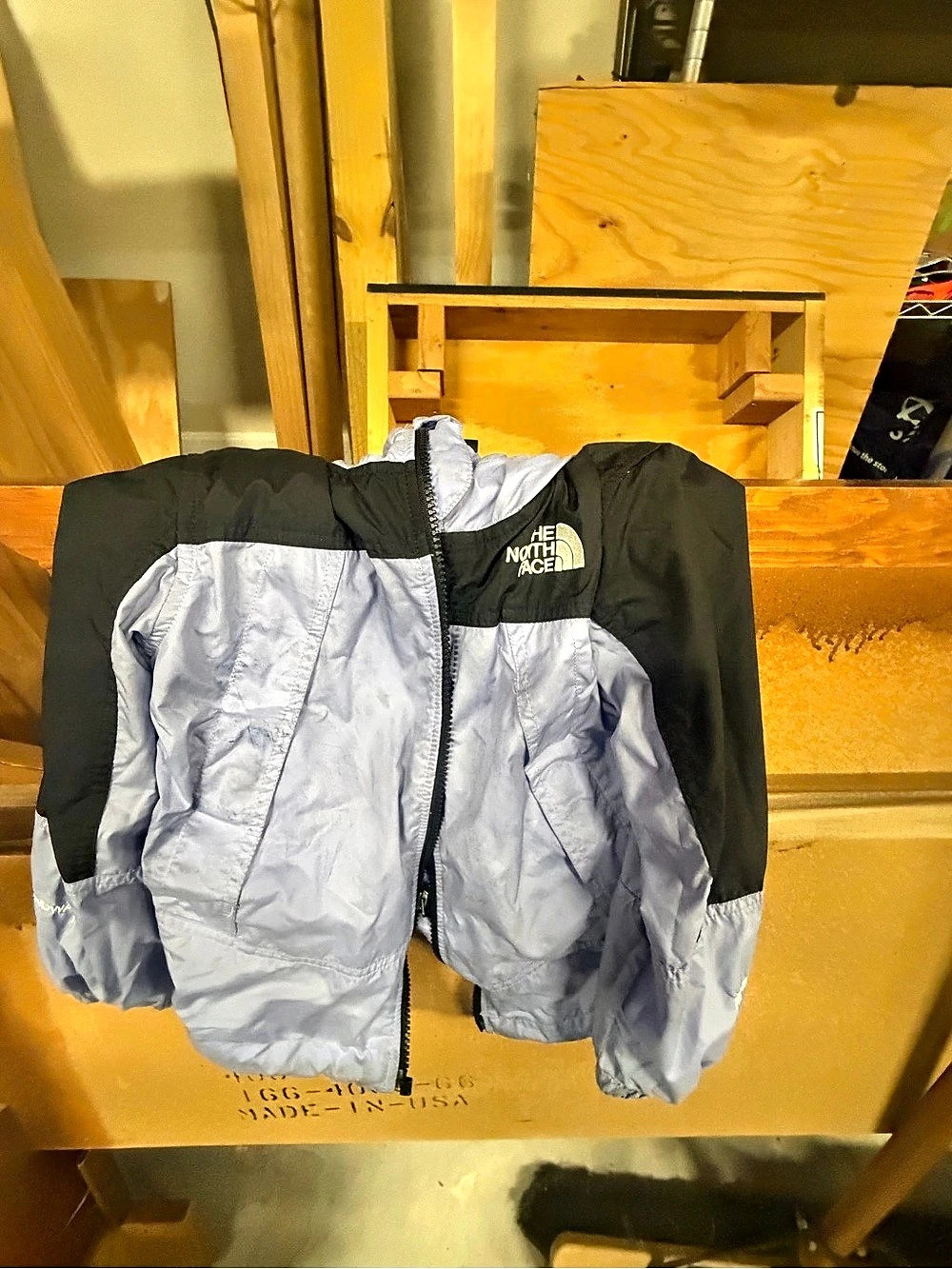 The North Face Kids Rain Jacket Purple & Black XS